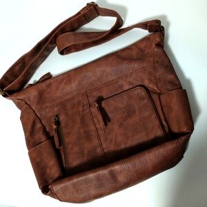 Bueno Faux Brown Leather Bag